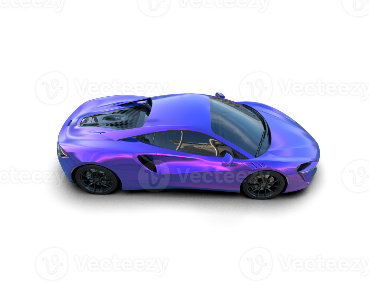 Realistic sport car isolated on background. 3d rendering - illustration png