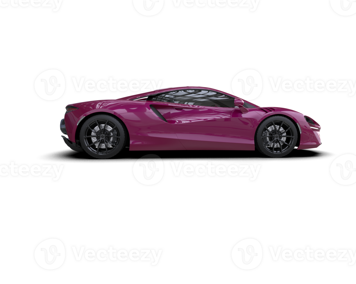 Realistic sport car isolated on background. 3d rendering - illustration png