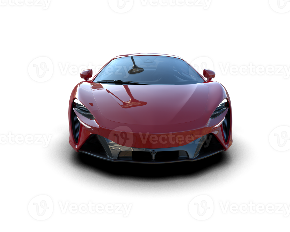 Realistic sport car isolated on background. 3d rendering - illustration png
