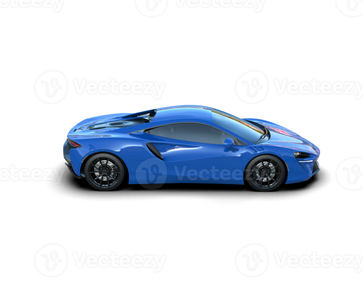 Realistic sport car isolated on background. 3d rendering - illustration png