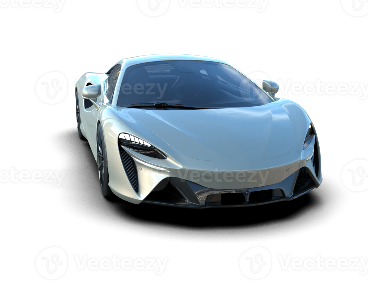 Realistic sport car isolated on background. 3d rendering - illustration png
