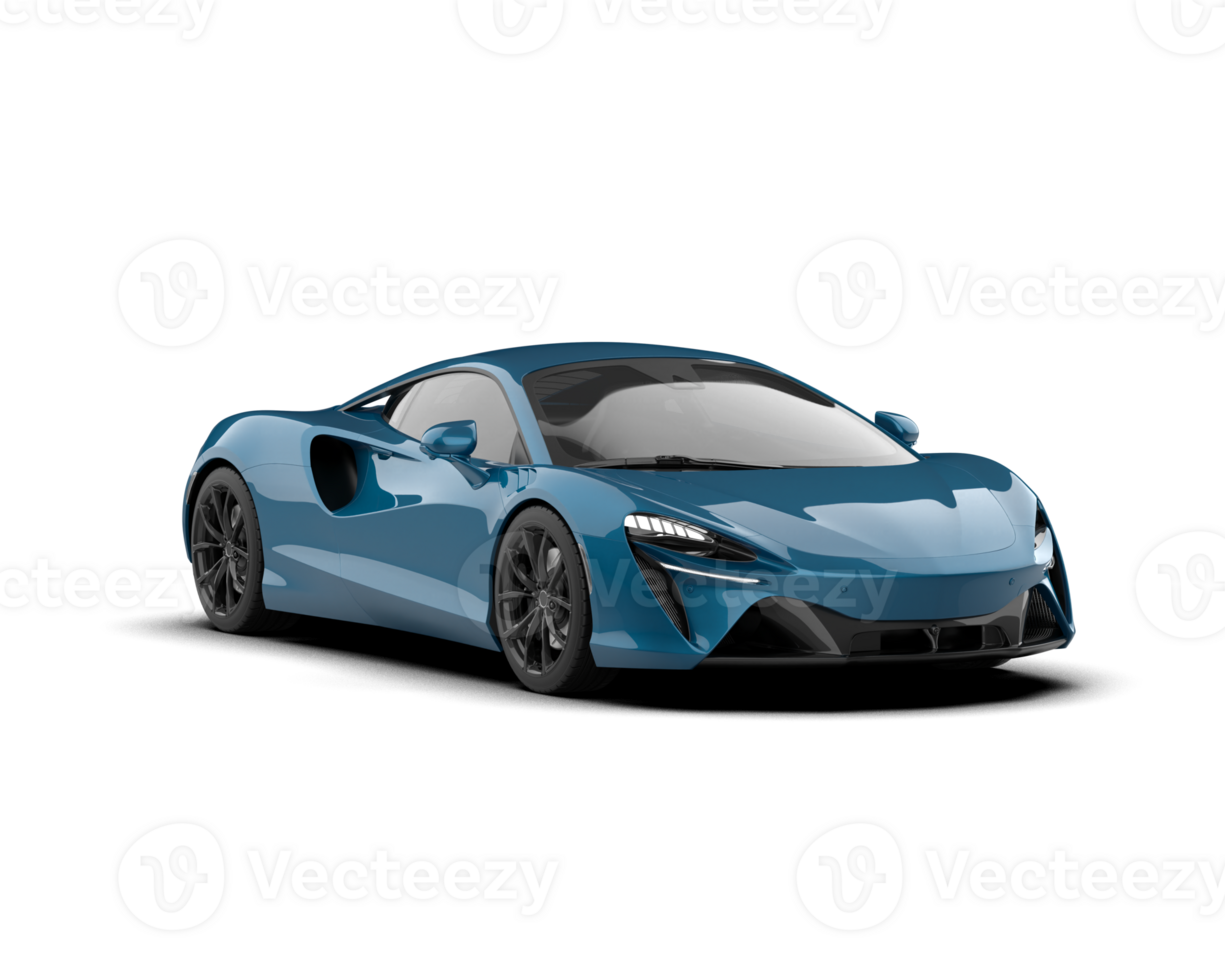 Realistic sport car isolated on background. 3d rendering - illustration png