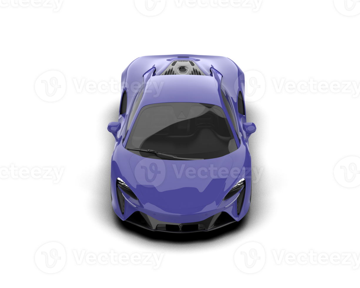 Realistic sport car isolated on background. 3d rendering - illustration png