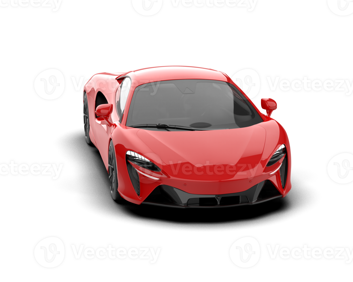 Realistic sport car isolated on background. 3d rendering - illustration png