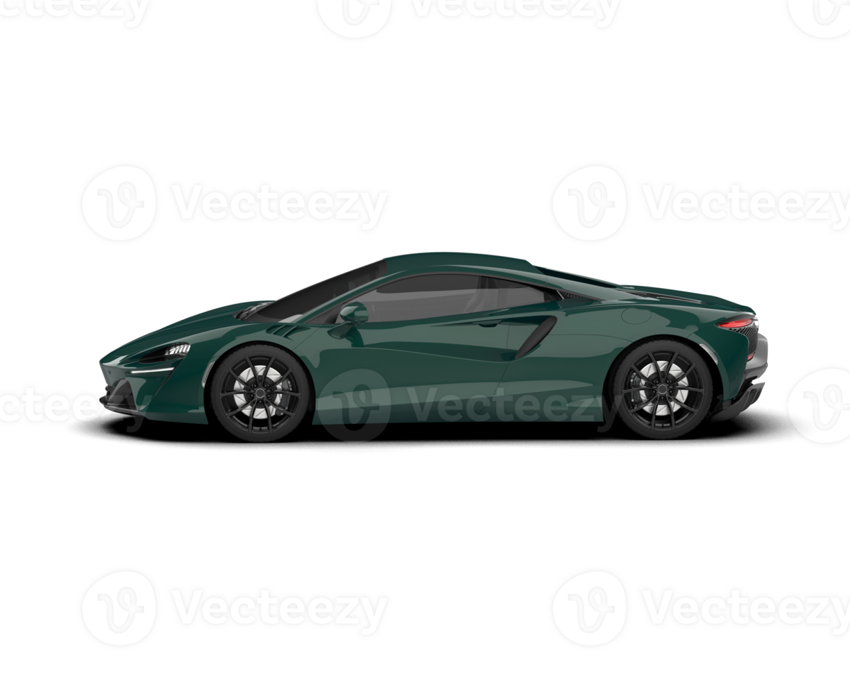 Realistic sport car isolated on background. 3d rendering - illustration png