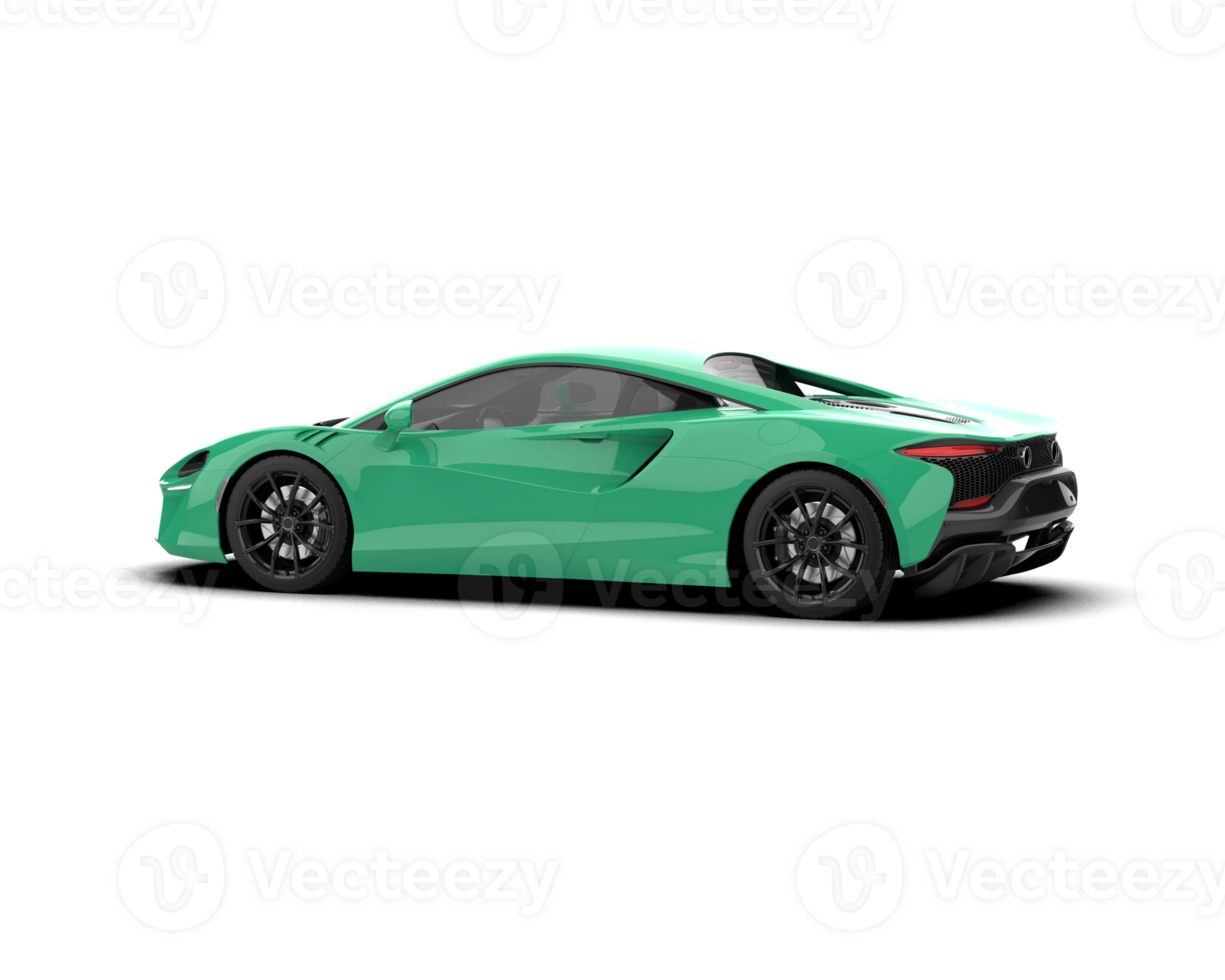 Realistic sport car isolated on background. 3d rendering - illustration png