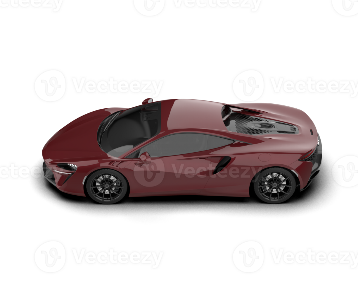 Realistic sport car isolated on background. 3d rendering - illustration png