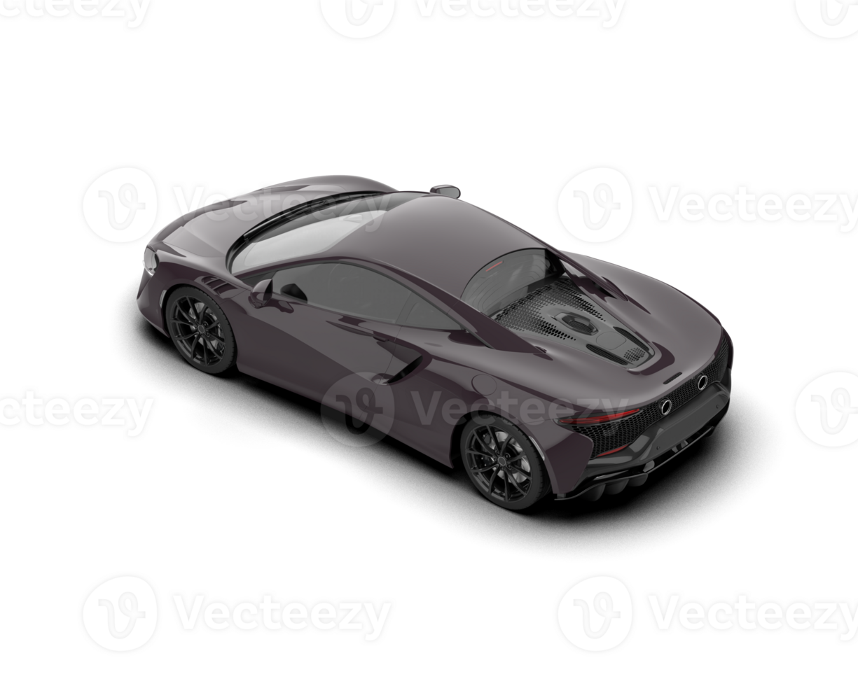 Realistic sport car isolated on background. 3d rendering - illustration png