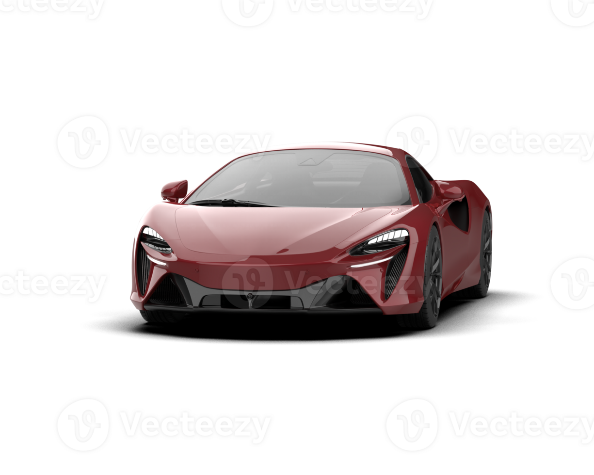 Realistic sport car isolated on background. 3d rendering - illustration png