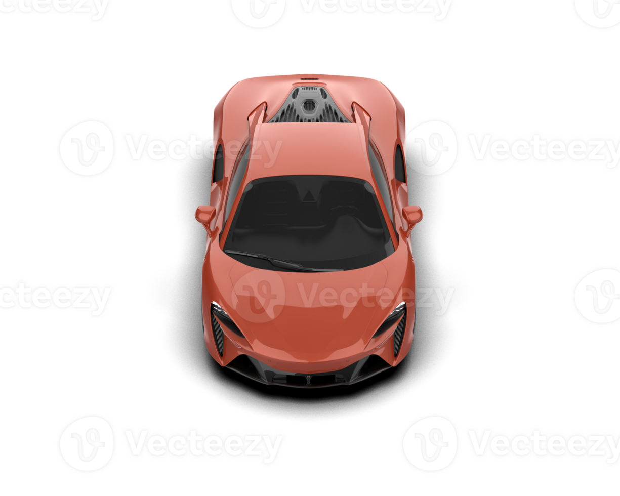 Realistic sport car isolated on background. 3d rendering - illustration png
