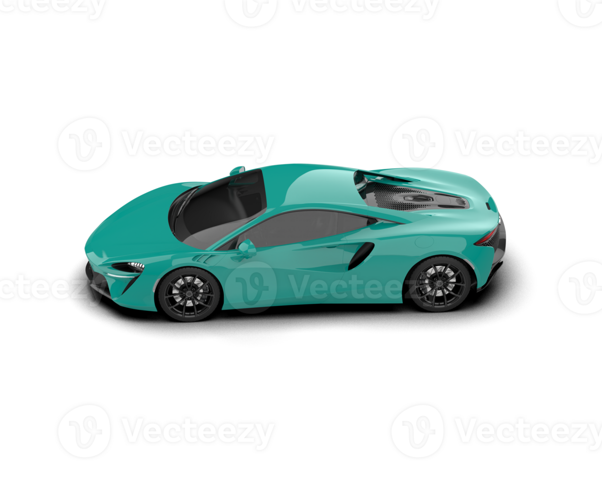 Realistic sport car isolated on background. 3d rendering - illustration png