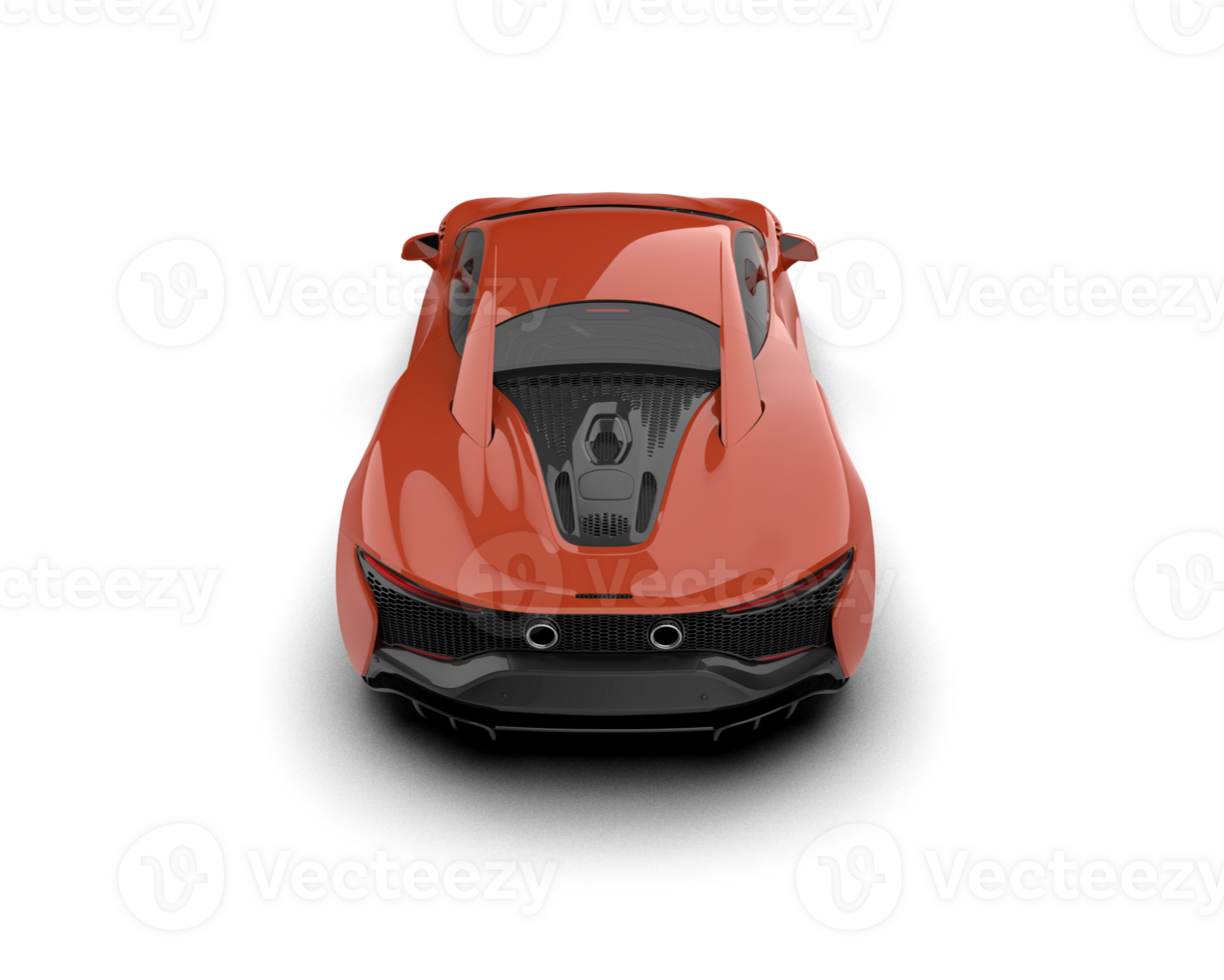 Realistic sport car isolated on background. 3d rendering - illustration png