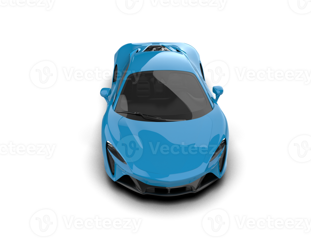 Realistic sport car isolated on background. 3d rendering - illustration png