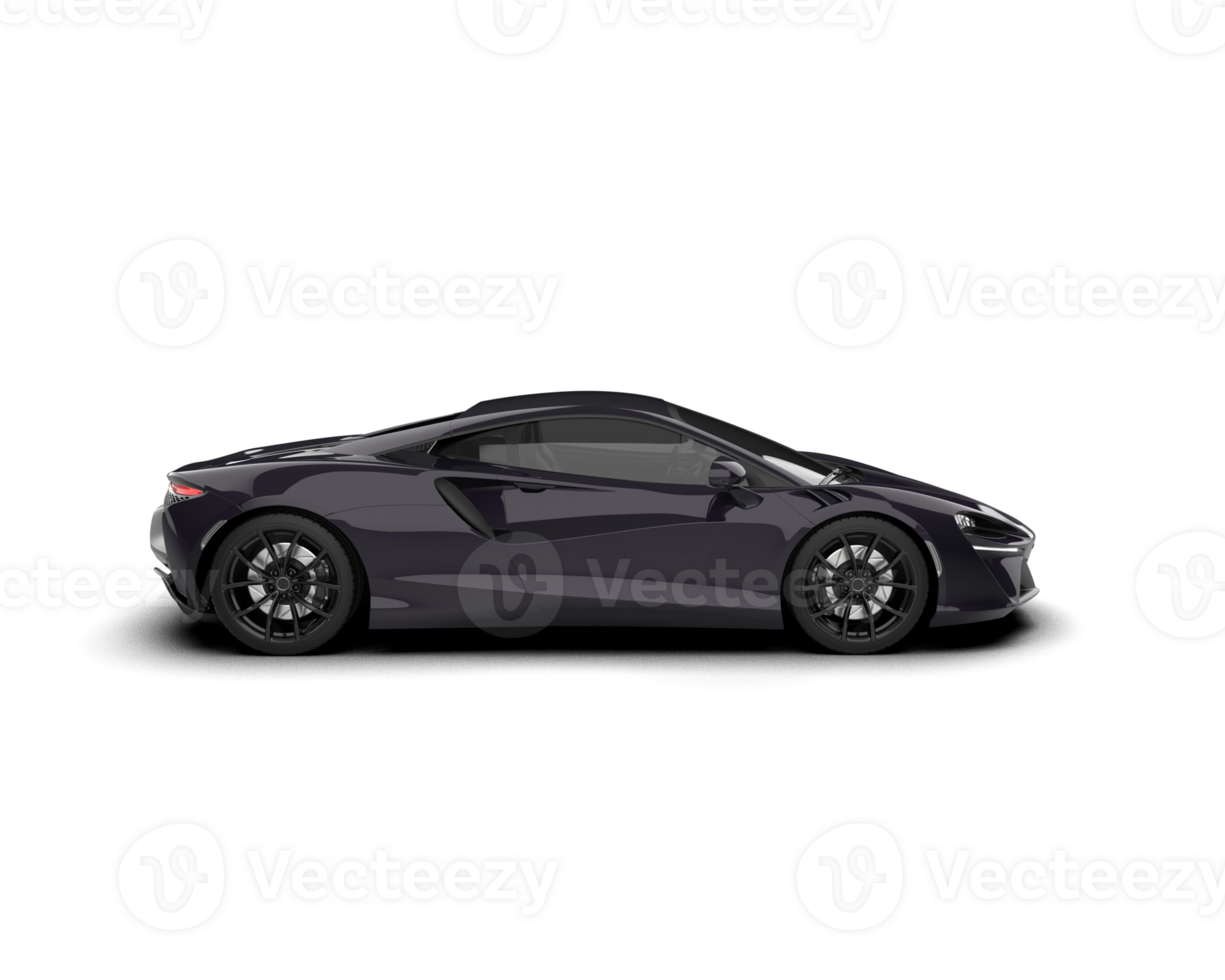 Realistic sport car isolated on background. 3d rendering - illustration png
