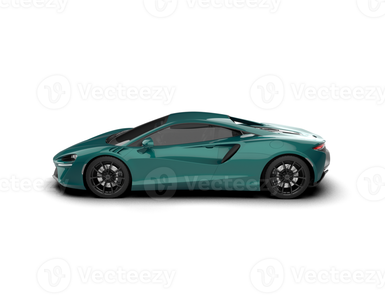 Realistic sport car isolated on background. 3d rendering - illustration png