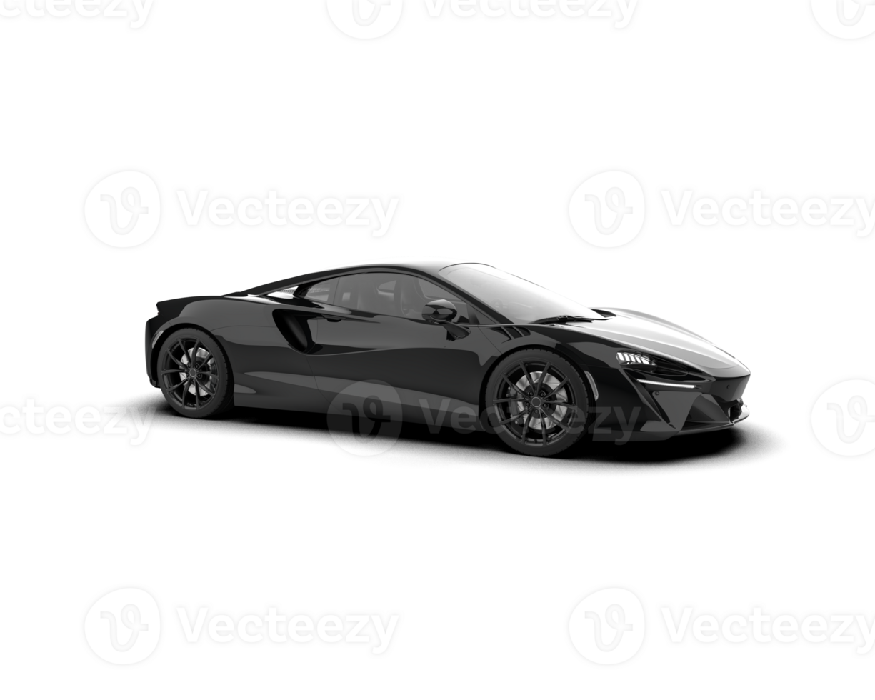 Realistic sport car isolated on background. 3d rendering - illustration png