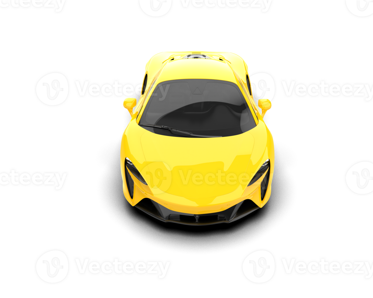 Realistic sport car isolated on background. 3d rendering - illustration png
