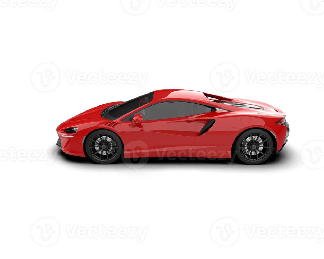 Realistic sport car isolated on background. 3d rendering - illustration png
