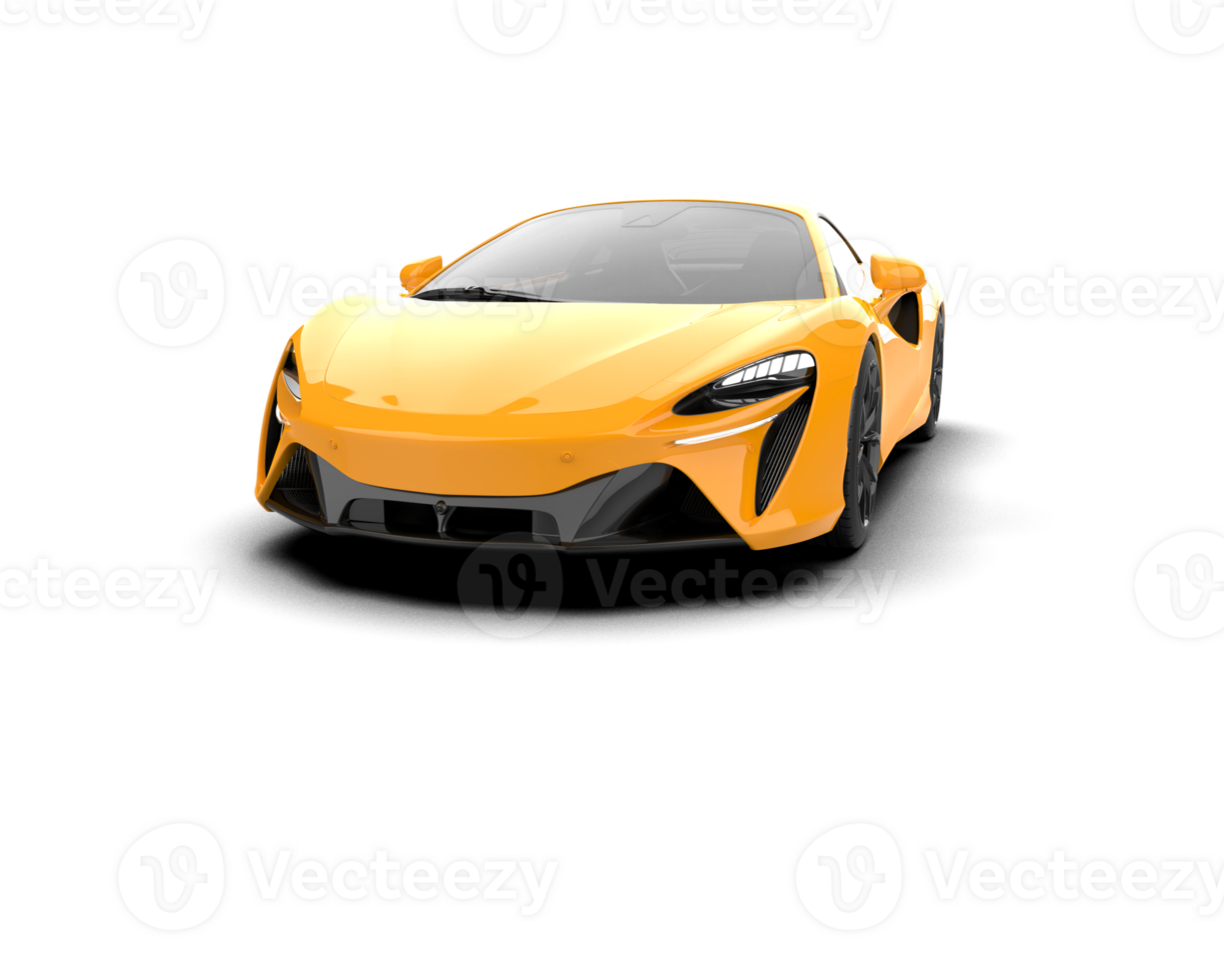 Realistic sport car isolated on background. 3d rendering - illustration png
