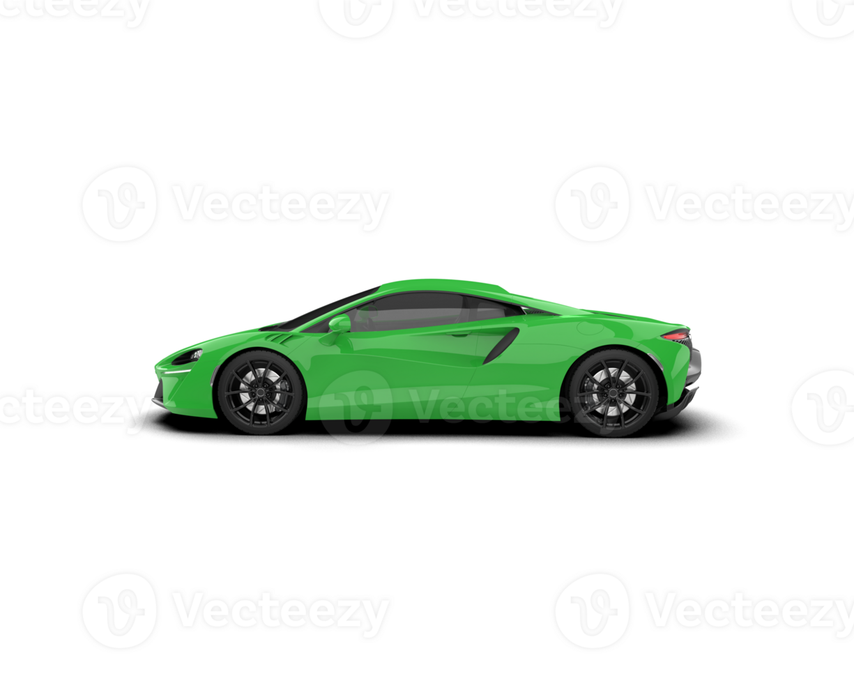 Realistic sport car isolated on background. 3d rendering - illustration png