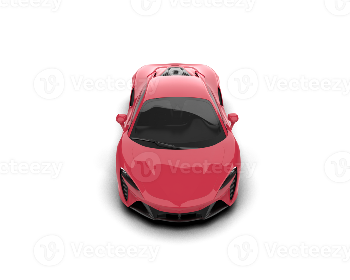 Realistic sport car isolated on background. 3d rendering - illustration png