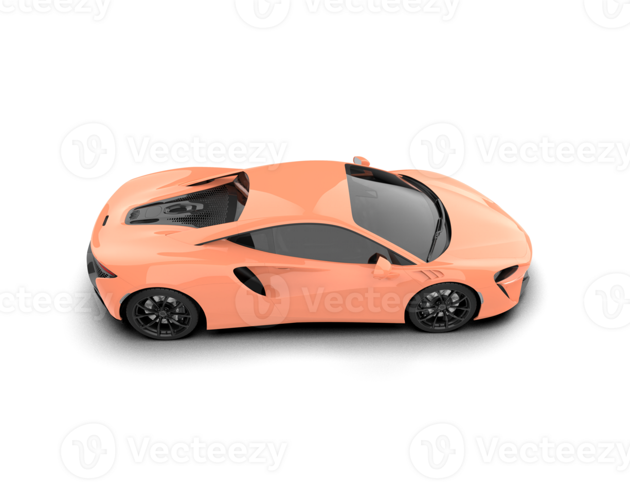 Realistic sport car isolated on background. 3d rendering - illustration png