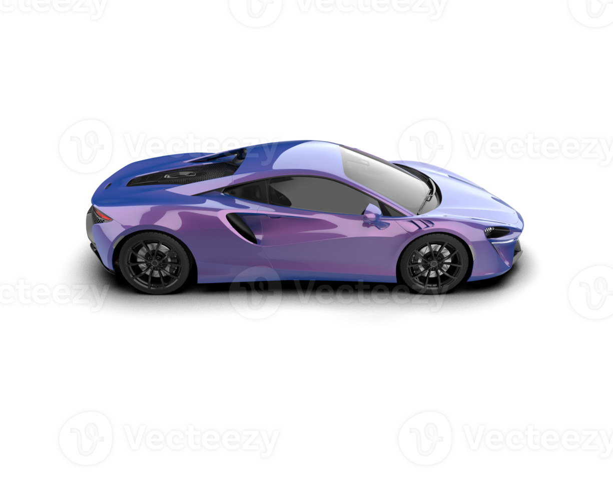 Realistic sport car isolated on background. 3d rendering - illustration png