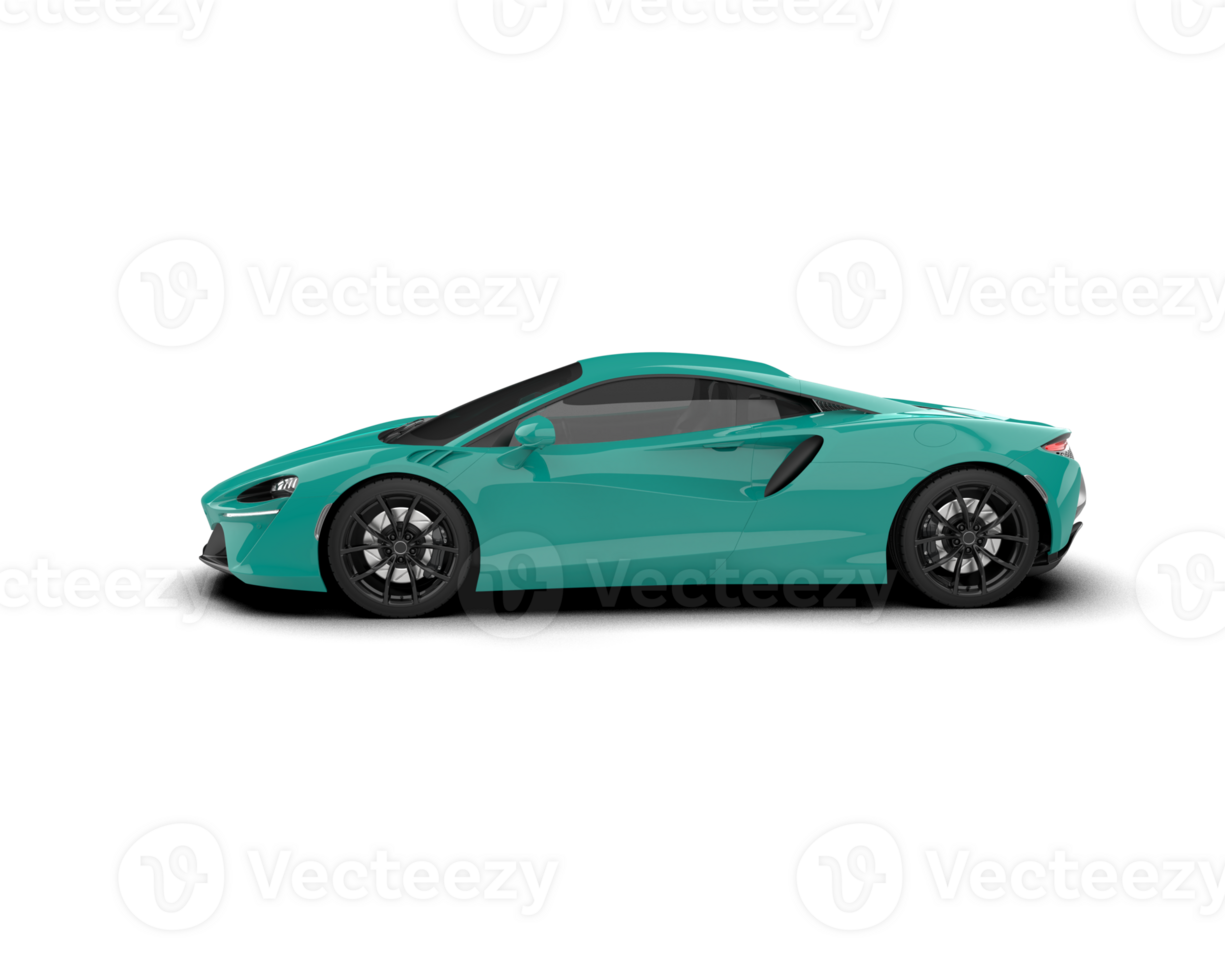 Realistic sport car isolated on background. 3d rendering - illustration png