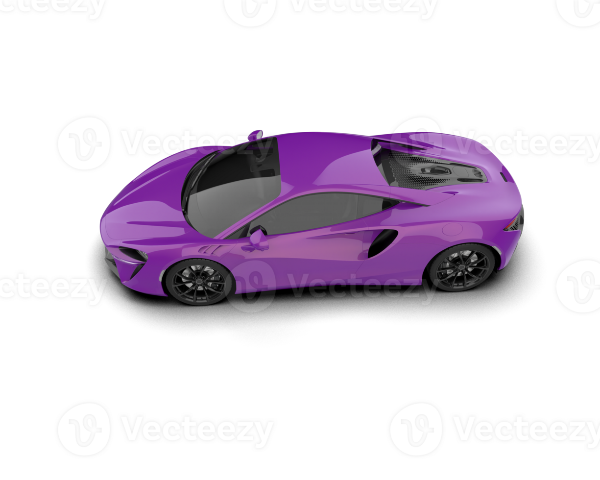 Realistic sport car isolated on background. 3d rendering - illustration png