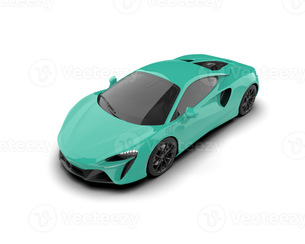 Realistic sport car isolated on background. 3d rendering - illustration png