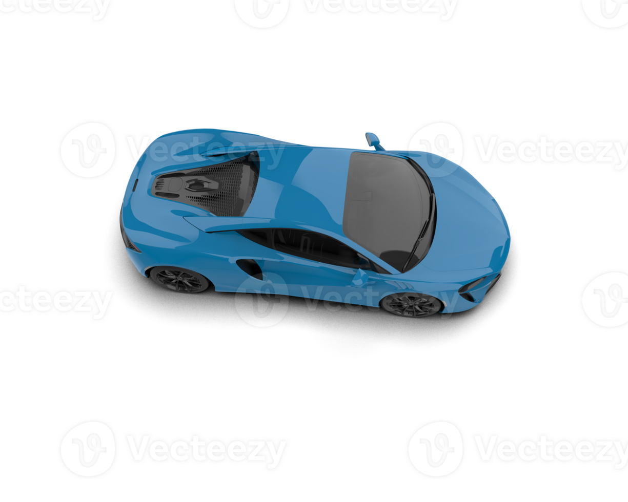 Realistic sport car isolated on background. 3d rendering - illustration png