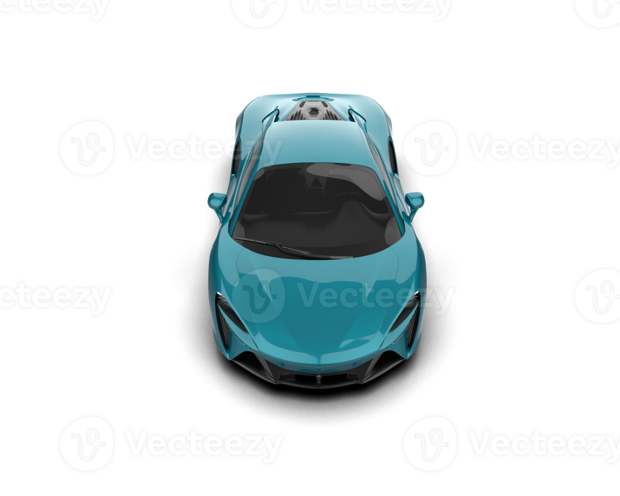 Realistic sport car isolated on background. 3d rendering - illustration png