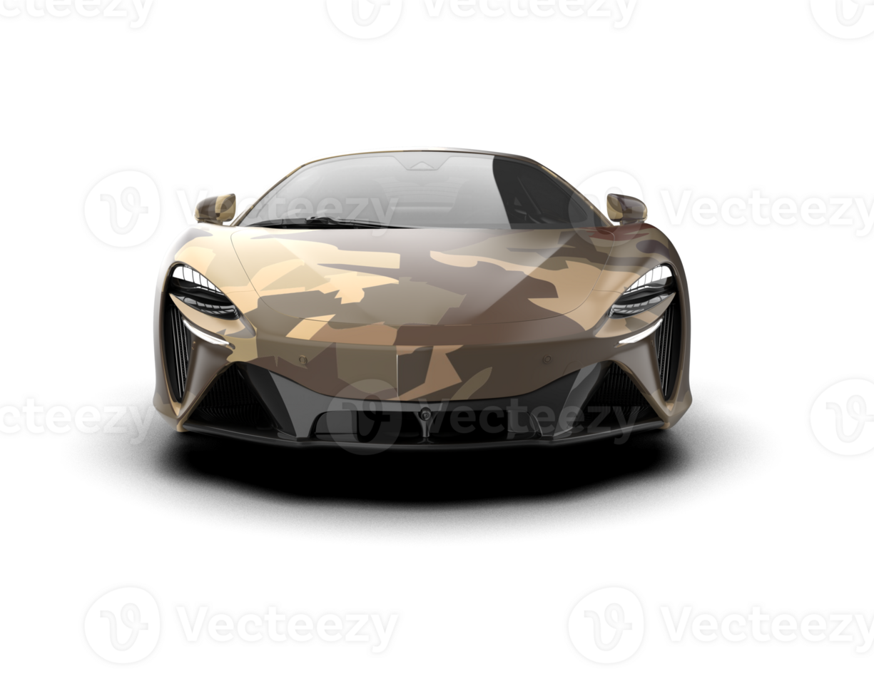 Realistic sport car isolated on background. 3d rendering - illustration png