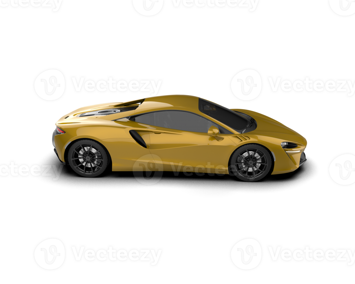 Realistic sport car isolated on background. 3d rendering - illustration png