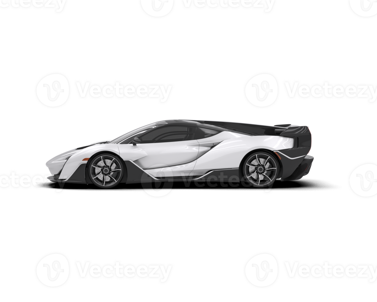 Realistic sport car isolated on background. 3d rendering - illustration png