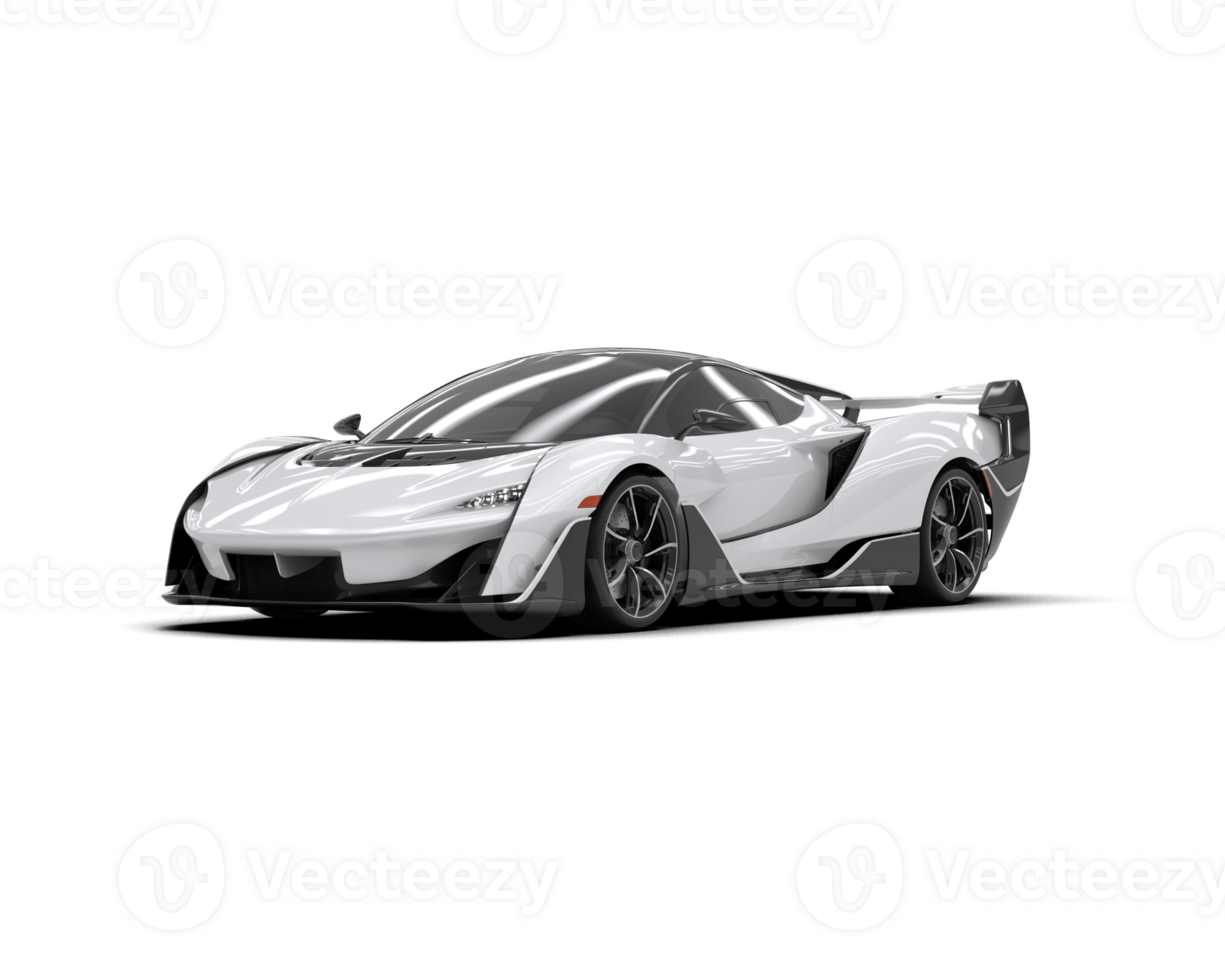 Realistic sport car isolated on background. 3d rendering - illustration png