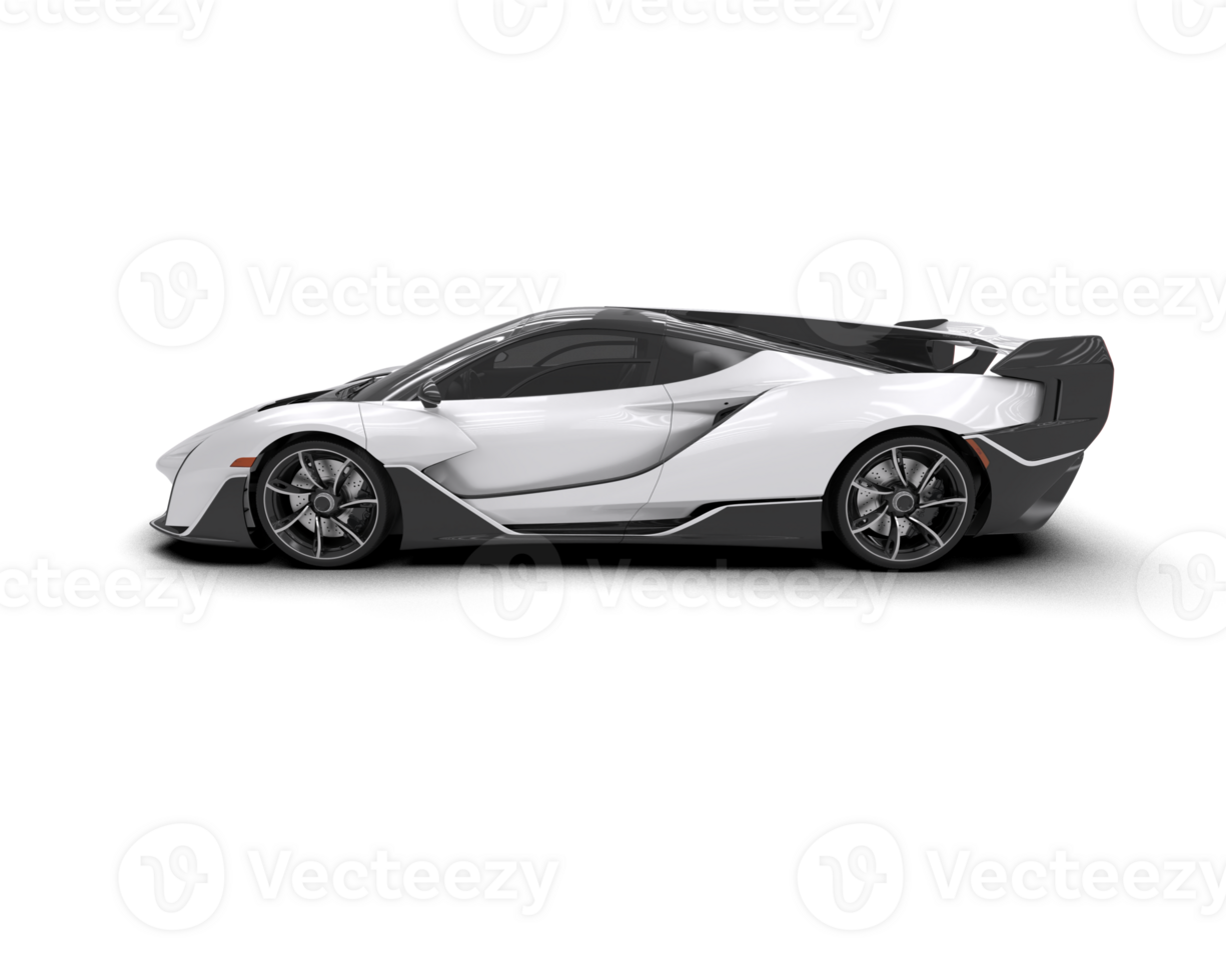 Realistic sport car isolated on background. 3d rendering - illustration png