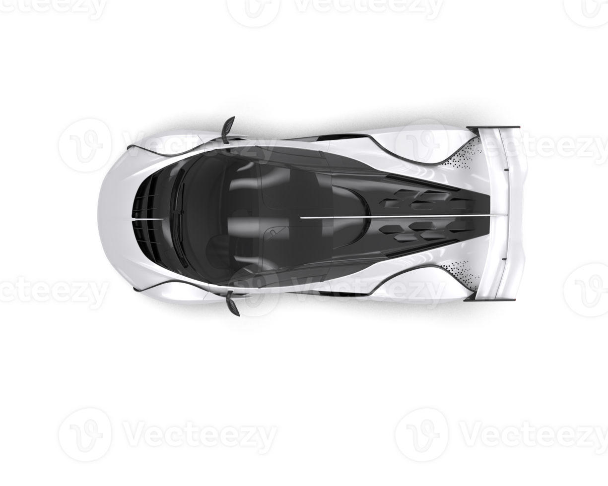 Realistic sport car isolated on background. 3d rendering - illustration png