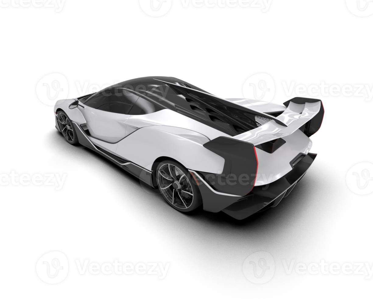 Realistic sport car isolated on background. 3d rendering - illustration png
