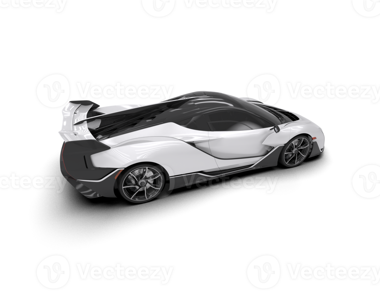Realistic sport car isolated on background. 3d rendering - illustration png