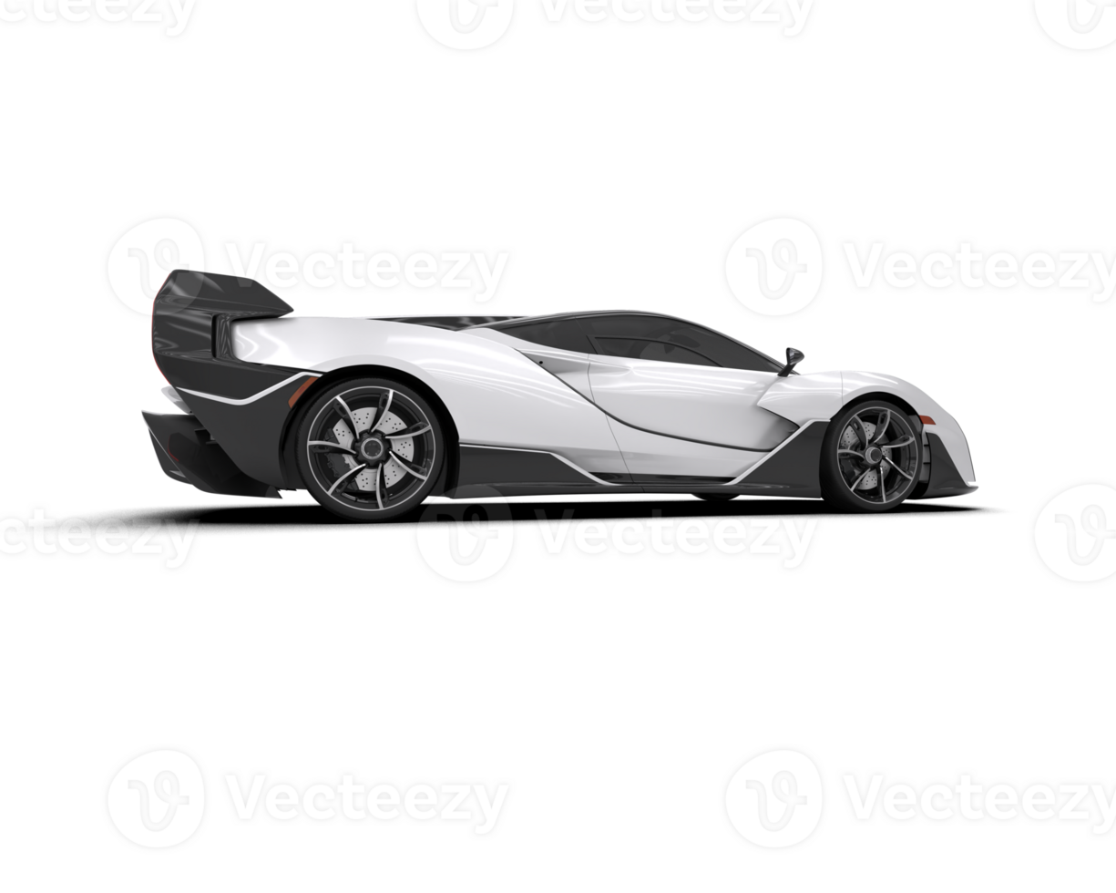 Realistic sport car isolated on background. 3d rendering - illustration png