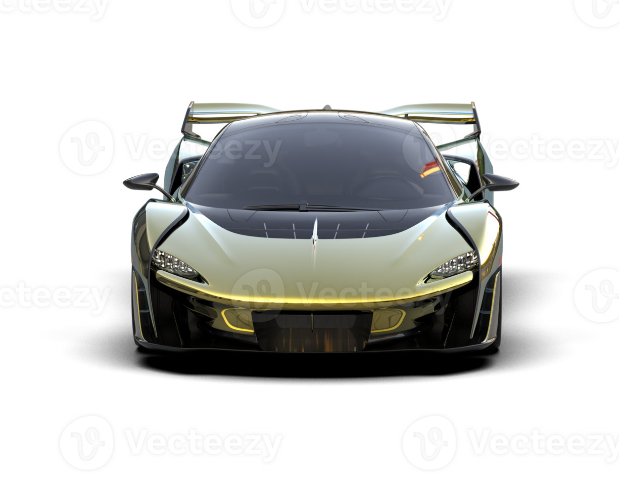Realistic sport car isolated on background. 3d rendering - illustration png