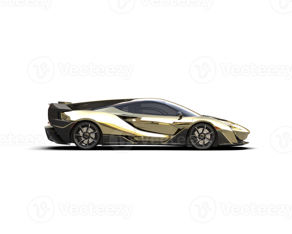 Realistic sport car isolated on background. 3d rendering - illustration png