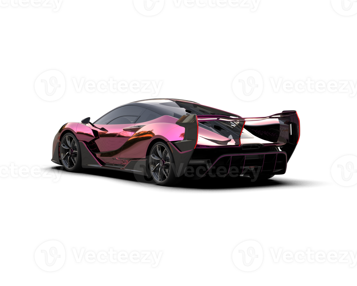 Realistic sport car isolated on background. 3d rendering - illustration png