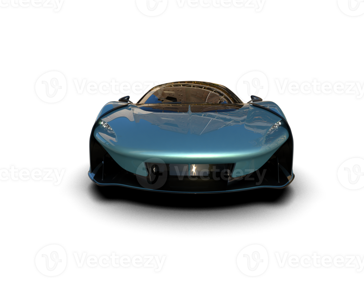 Realistic sport car isolated on background. 3d rendering - illustration png