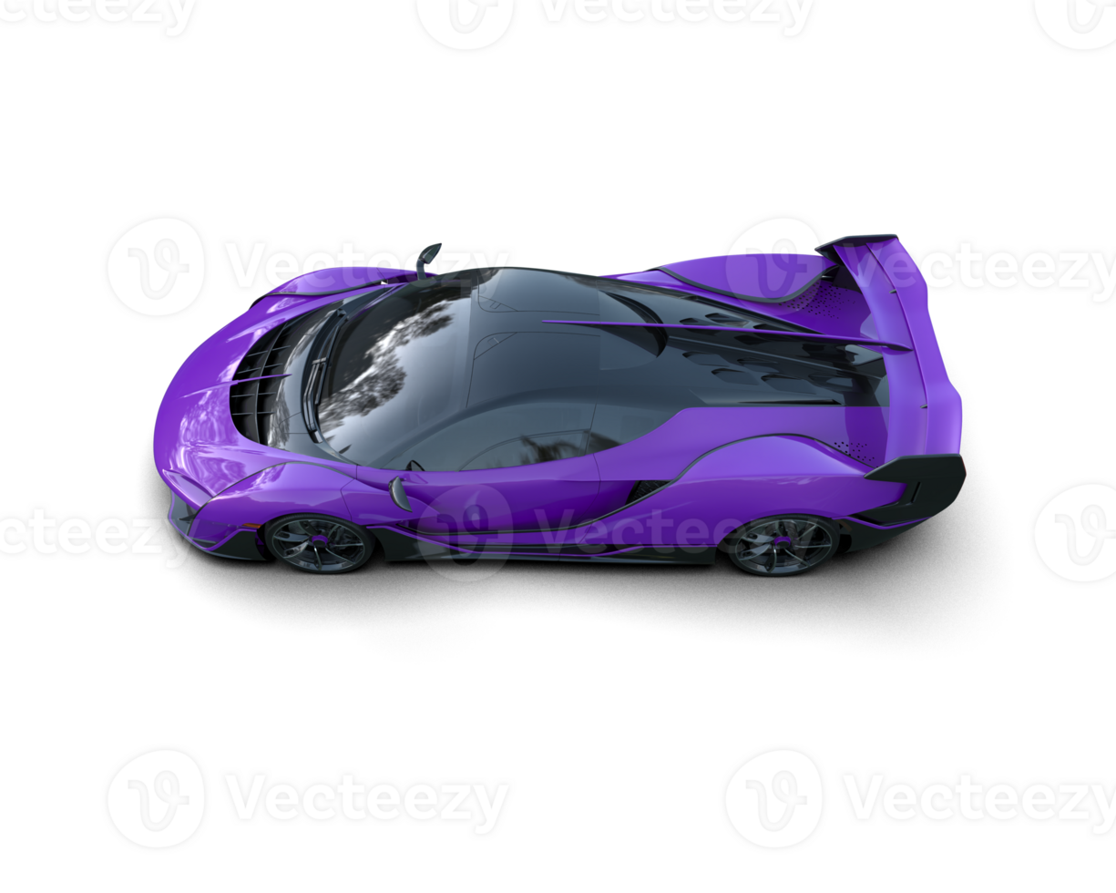 Realistic sport car isolated on background. 3d rendering - illustration png
