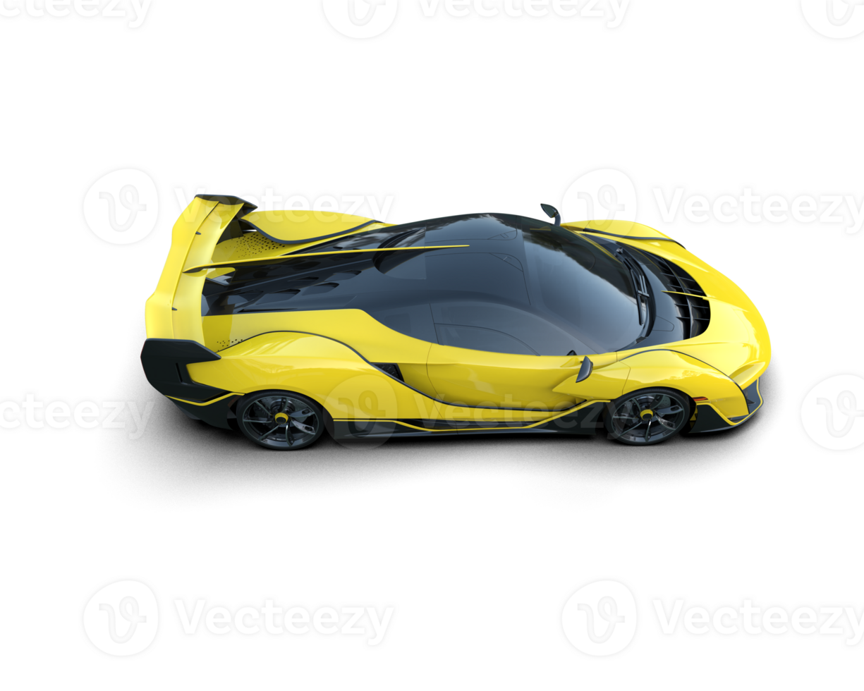 Realistic sport car isolated on background. 3d rendering - illustration png