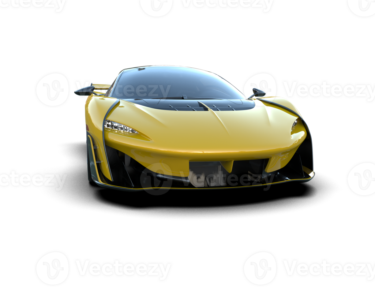 Realistic sport car isolated on background. 3d rendering - illustration png
