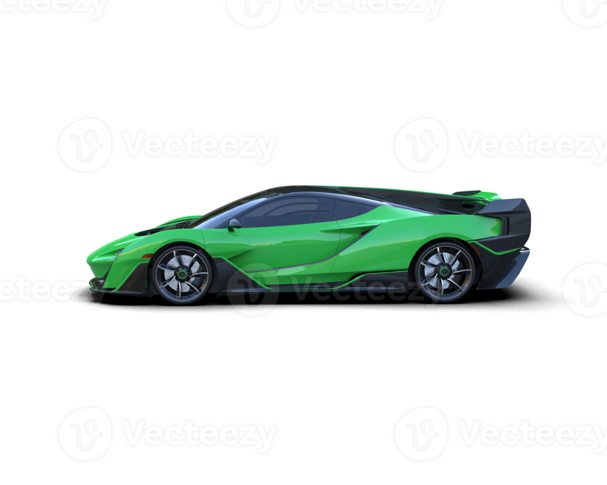 Realistic sport car isolated on background. 3d rendering - illustration png