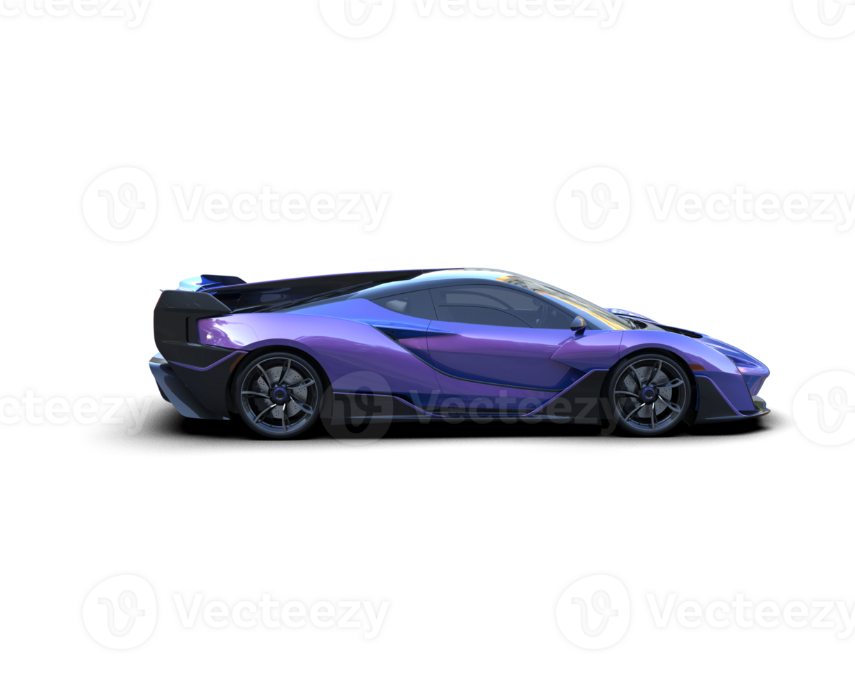 Realistic sport car isolated on background. 3d rendering - illustration png